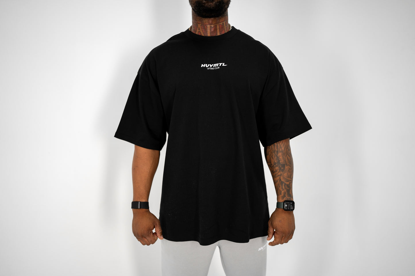 HVYMTL LIFTING CLUB HEAVY T-SHIRT BLACK