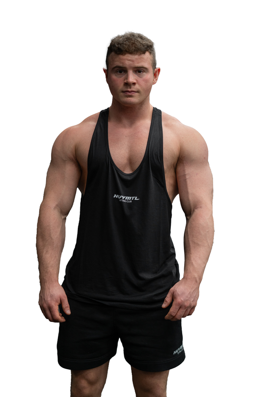 HVYMTL LIFTING CLUB STRINGER VEST BLACK